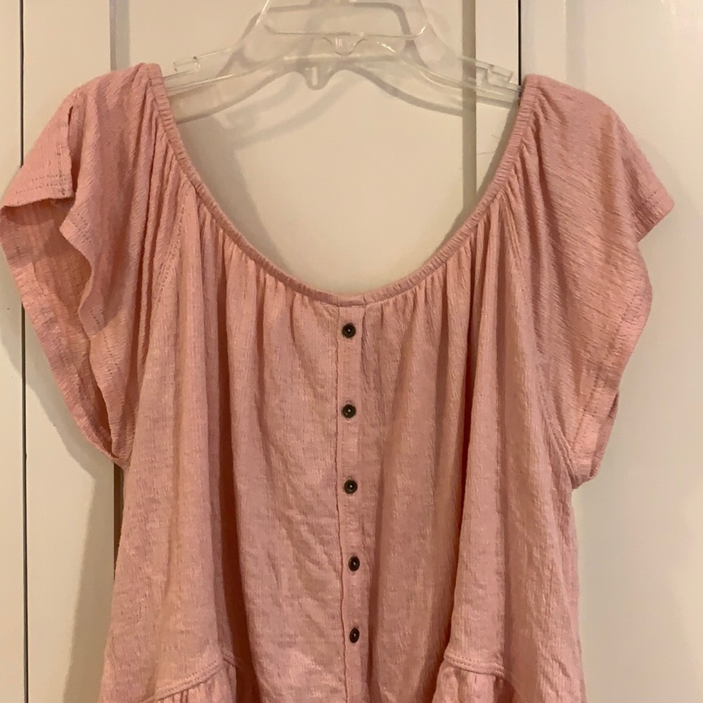 O’Neill off the shoulder pink top from Nordstrom
